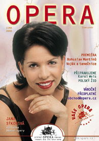 Prague Opera: Jana Sýkorová, title page of Prague State Opera Bulletin, Winter 2000