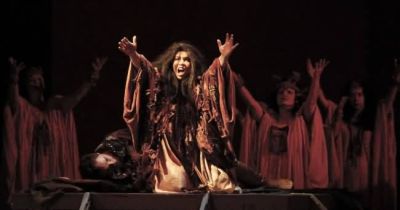 Jana Sykorova as Azucena, opera Il Trovatore (Verdi), premiere Prague State Opera 26 May 2011