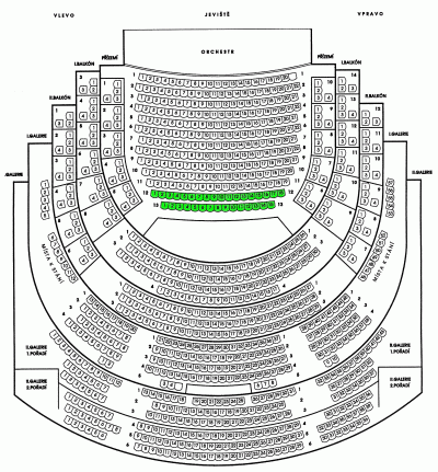 Parterre rows # 12 - 13