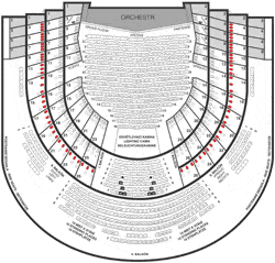 First Balcony Boxes Second Ring - Front Seats