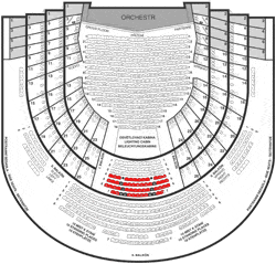 First Balcony Central Stall - rows # 4 to 7