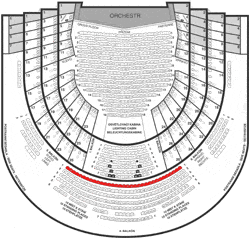 Second Balcony Central Stall - row # 1