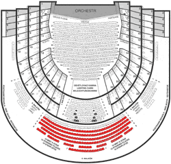 Second Balcony Central Stall - rows # 2 to 7
