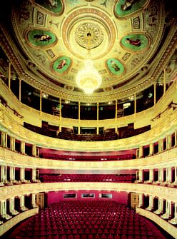 Prague opera: Auditorium of the Prague National Theatre. Prague opera tickets online
