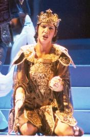 Jana Sykorova, alto, as Orlando, opera Orlando Furioso by Vivaldi, Czech premiere Prague State Opera 18 October 2001